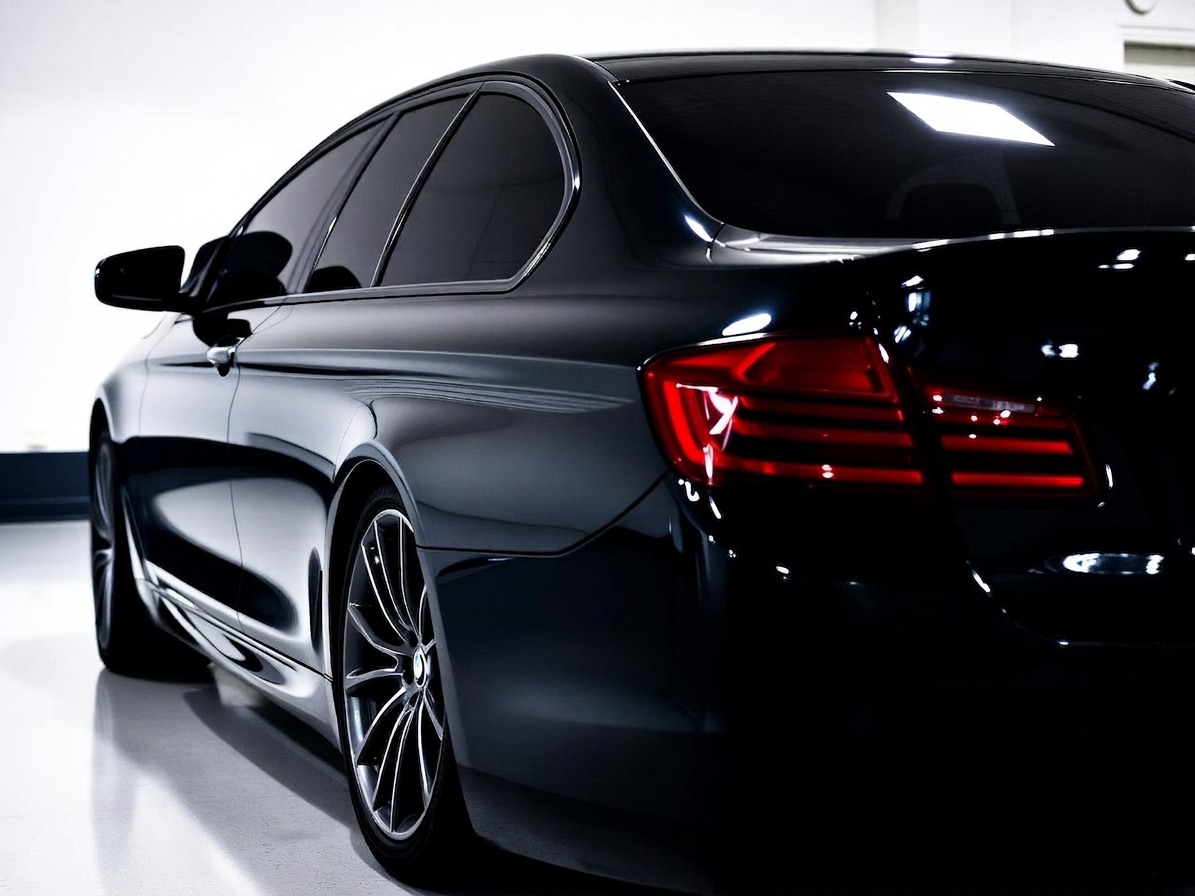 Car with tinted windows